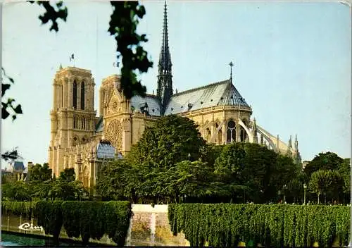 59546 - Frankreich - Paris , Notre Dame - gelaufen 1976