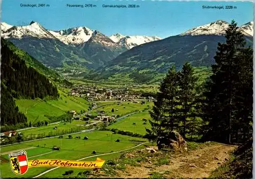 59548 - Salzburg - Bad Hofgastein , Panorama , Hohe Tauern - gelaufen 1976