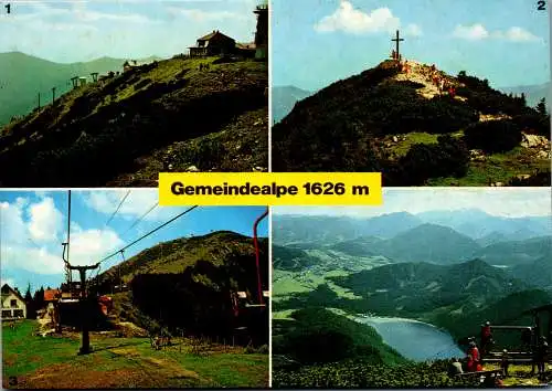 59549 - Niederösterreich - Gemeindealpe , Terzer Haus , Mittelstation , Erlaufsee , Gipfelkreuz - gelaufen 1988