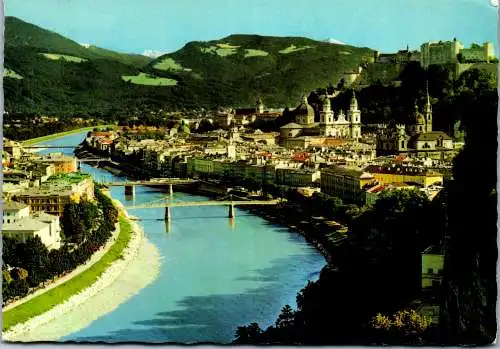 59553 - Salzburg - Salzburg , Salzach , Panorama - gelaufen 1981