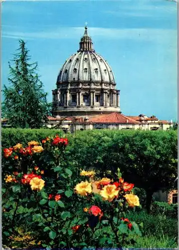 59558 - Italien - Vatikan , Citta del Vaticano , La Cupola di San Pietro dai Giardini Vaticani - nicht gelaufen