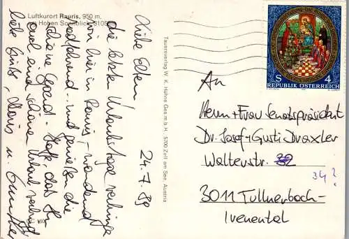 59565 - Salzburg - Rauris , Hoher Sonnblick - gelaufen 1989