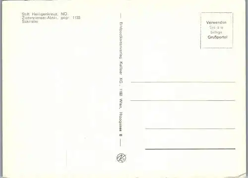 59594 - Kirchen - Stift Heiligenkreuz , Zisterzienser Abtei , Sakristei - nicht gelaufen