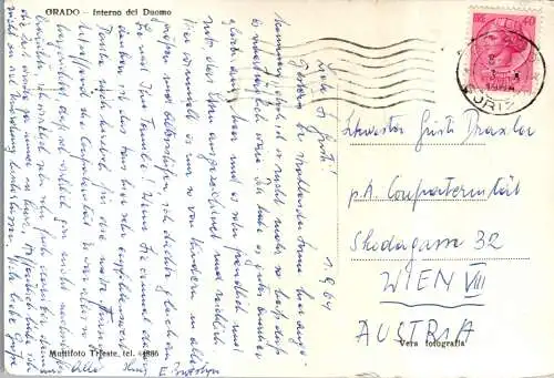 59609 - Italien - Grado , Interno del Duomo - gelaufen 1964