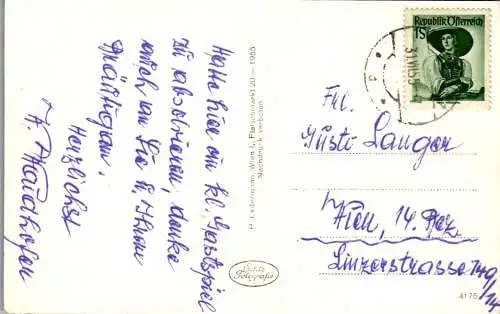 59634 - Niederösterreich - Reichenau , Teich im Kurpark - gelaufen 1955