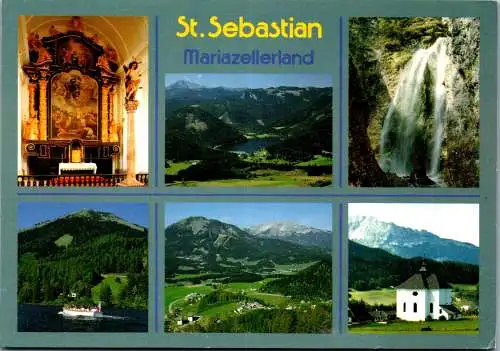 59636 - Steiermark - St. Sebastian , Mariazellerland , Mehrbildkarte - gelaufen 1999