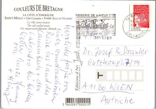 59637 - Frankreich - Saint Malo , La Ville intra muros - gelaufen 1999