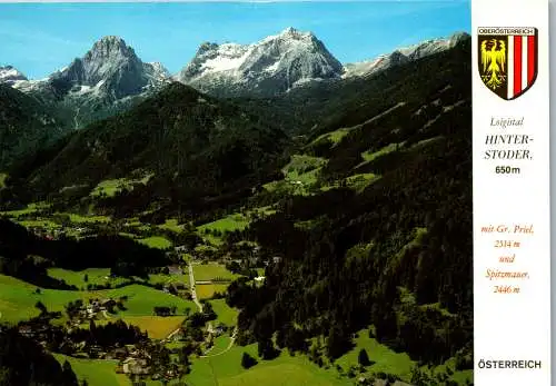59643 - Oberösterreich - Hinterstoder , mit Gr. Priel und Spitzmauer , Panorama - gelaufen 2001