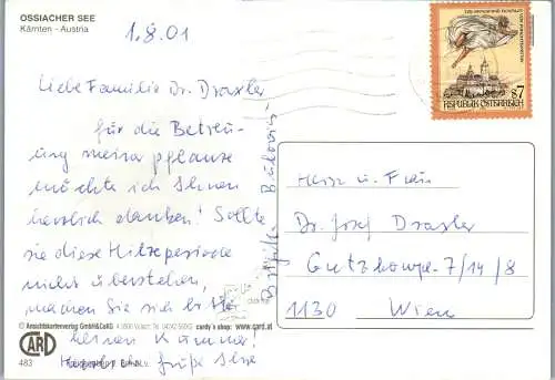 59646 - Kärnten - Ossiachersee , Annenheim , Sattendorf , Bodensdorf , Steindorf , Lido , Ossiach - gelaufen 2001