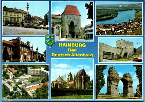 59651 - Niederösterreich - Hainburg , Bad Deutsch Altenburg , Mehrbildkarte - gelaufen 2002