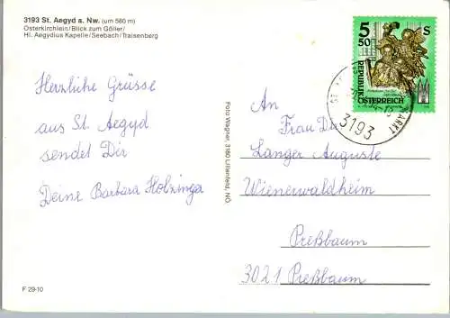 59661 - Niederösterreich - St. Aegyd , am Neuwalde , Mehrbildkarte - gelaufen