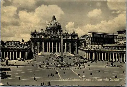 59663 - Italien - Rom , Citta del Vaticano , Piazza S. Pietro , La Basilica - gelaufen 1964