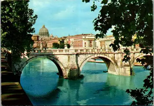 59666 - Italien - Rom , Il Tevere a Ponto S. Angelo - gelaufen 1964