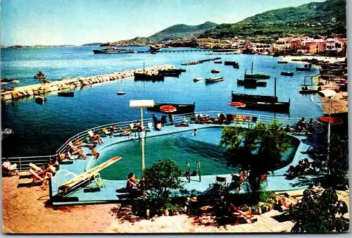 59668 - Italien - Ischia , Lacco Ameno , Piscina - gelaufen 1963