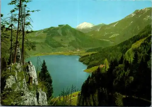 59671 - Niederösterreich - Lunz am See , Lunzersee gegen Ötscher - gelaufen