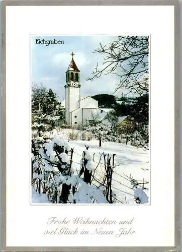 59674 - Niederösterreich - Eichgraben , Weihnachtsgrüße , Winter - gelaufen 1996