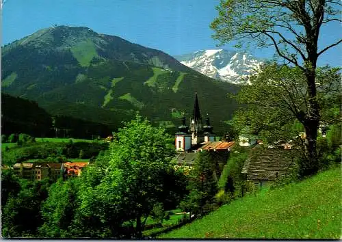 59684 - Steiermark - Mariazell , mit Gemeindealpe und Ötscher , Panorama - gelaufen