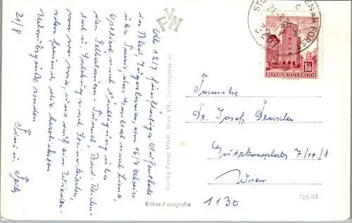 59697 - Niederösterreich - Wieselburg , an der Erlauf mit Ötscher - gelaufen 1970