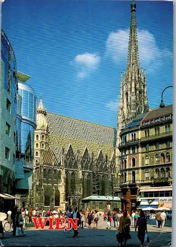 59700 - Wien - Stephansdom , Stock im Eisen Platz - gelaufen 1994