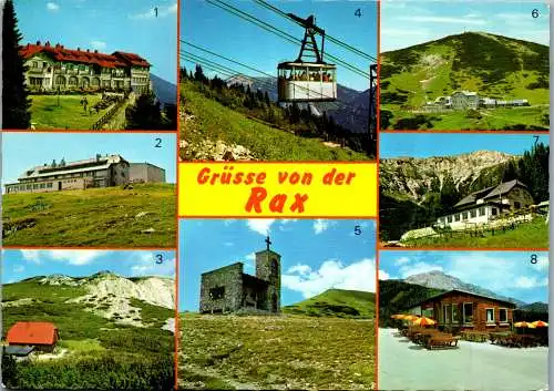 59709 - Niederösterreich - Rax , Raxalpe . Mehrbildkarte - gelaufen 1983