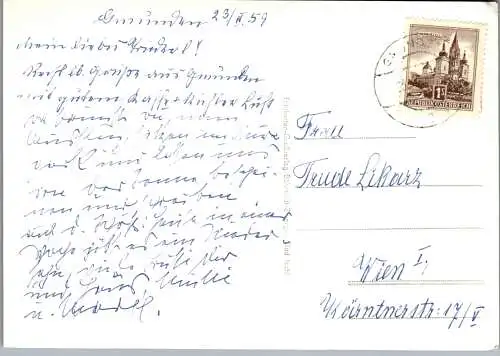 59720 - Oberösterreich - Gmunden , Schloss Orth - gelaufen 1959