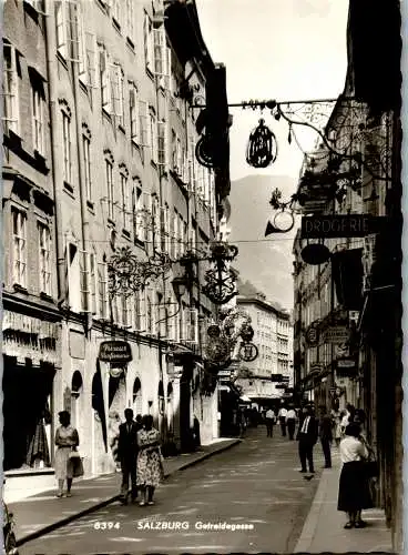 59722 - Salzburg - Salzburg , Getreidegasse - gelaufen 1964