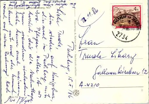 59727 - Niederösterreich - Puchberg , am Schneeberg , Panorama - gelaufen 1986