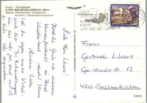 59728 - Oberösterreich - Bad Schallerbach , Mehrbildkarte - gelaufen