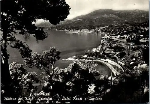 59732 - Italien - Grimaldi , Riviera dei Fiori , Balzi Rossi e Mentone - gelaufen 1957