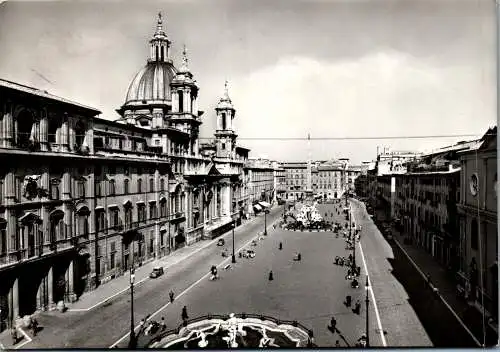 59734 - Italien - Rom , Piazza Navona - gelaufen 1955