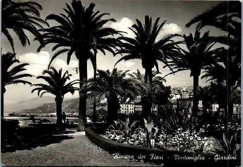 59736 - Italien - Ventimiglia , Riviera dei Fiori , Giardini - gelaufen 1957