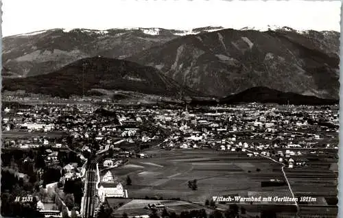 59742 - Kärnten - Villach Warmbad , mit Gerlitzen , Panorama - nicht gelaufen