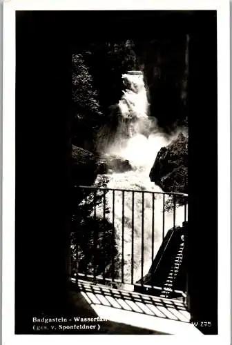 59750 - Salzburg - Bad Gastein , Wasserfall ges. von Sponfeldner - gelaufen 1958