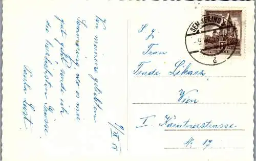 59751 - Niederösterreich - Semmering , Haus Semmering - gelaufen 1958