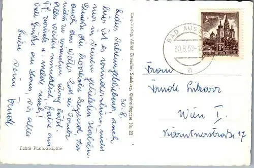 59753 - Steiermark - Dachstein , von Bad Aussee gesehen - gelaufen 1958