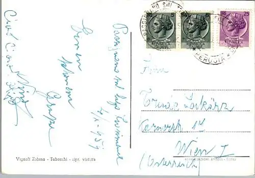 59758 - Italien - Passignano , visto dall'Oliveto , Panorama - gelaufen 1959