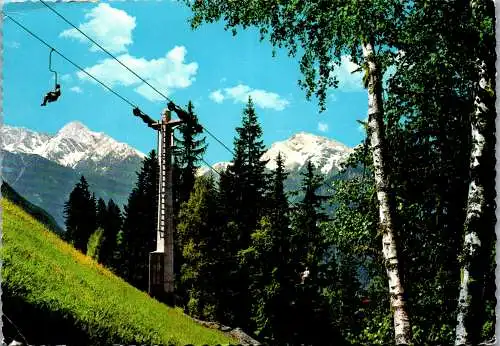 59760 - Tirol - Hippach , Ramsberg Lift mit Blick zum Tristner Grünberg und Penken , Zillertal - gelaufen 1968