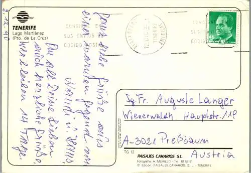 59776 - Spanien - Teneriffa , Puerto de la Cruz , Lago Martianez - gelaufen 1990