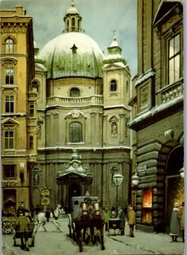 59778 - Künstlerkarte - Wien , Peterskirche , Richard Pokorny - nicht gelaufen