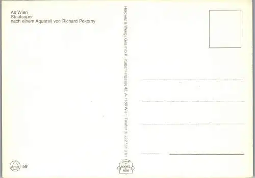 59779 - Künstlerkarte - Wien , Staatsoper , Richard Pokorny - nicht gelaufen