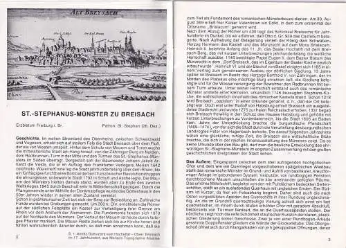 59781 - Buch - St. Stephansmünster zu Breisach , Chronik , Geschichte , 22 Seiten - nicht gelaufen 1983
