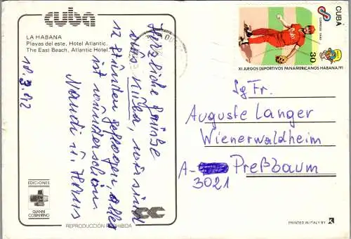 59800 - Cuba - La Habana , Playas del este , Hotel Atlantic , Swimming Pool - gelaufen 1992