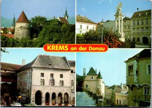 59806 - Niederösterreich - Krems , Pulverturm , Dreifaltigkeitsplatz , Gozzoburg , Wegscheid , l. beschädigt - gel. 1991