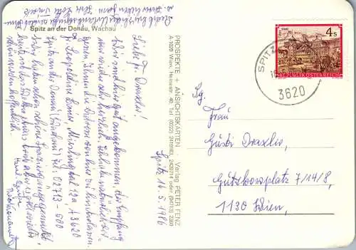 59812 - Niederösterreich - Spitz an der Donau , Wachau , Panorama - gelaufen 1986