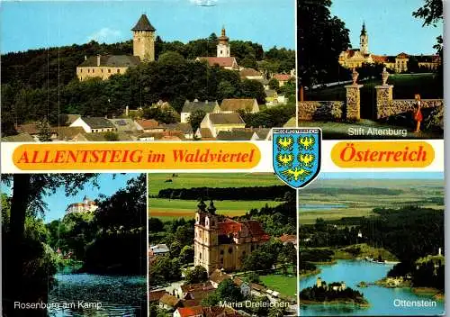 59813 - Niederösterreich - Allentsteig , im Waldviertel , Ottenstein , Stift Altenburg , Rosenburg am Kamp - gel. 1986