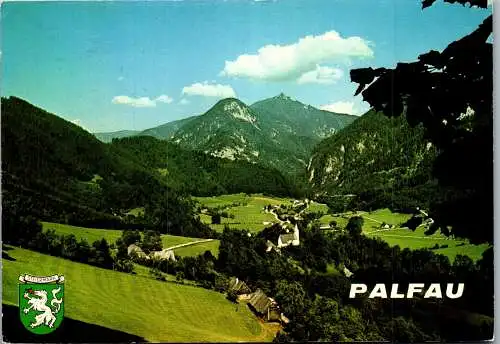 59816 - Steiermark - Palfau , Panorama mit Hochkar - gelaufen 1986