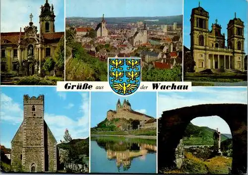 59819 - Niederösterreich - Wachau , Dürnstein , Krems , Göttweig , Melk , Spitz , St. Michael - gelaufen 1986