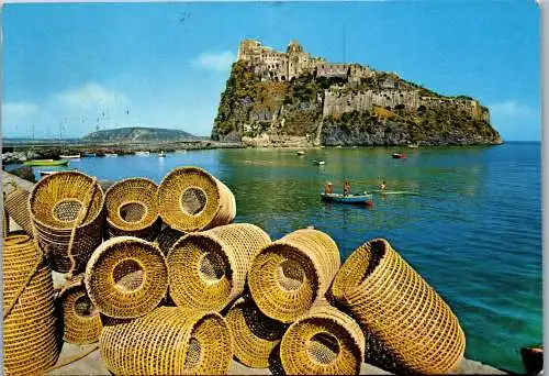 59827 - Italien - Ischia , Ponte , Il Castello Aragonese - gelaufen 1966