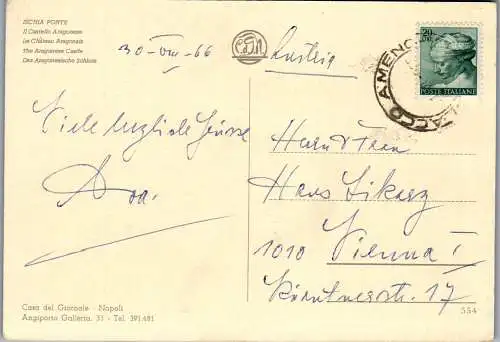 59827 - Italien - Ischia , Ponte , Il Castello Aragonese - gelaufen 1966