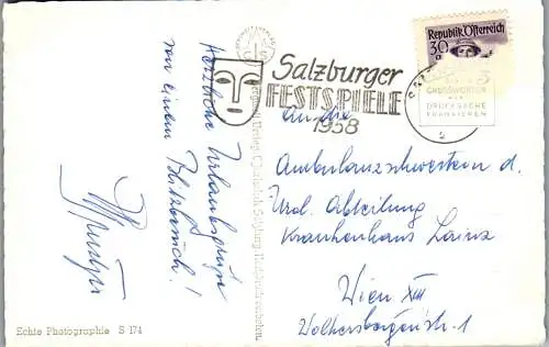 59831 - Salzburg - Salzburg , von Mülln , Panorama - gelaufen 1958